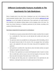 Different Comfortable Features Available In The Apartments For Sale Bankstown.doc