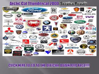 Arctic Cat Thundercat 2000 Service Repair Manual Download.pdf