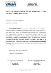 MANIFESTAÇÃO DE DESINTERESSE DO MUNICÍPO Proc 11299-11.2017.8.06.0171.0 Francisca Inácio de Sousa 19072017.doc